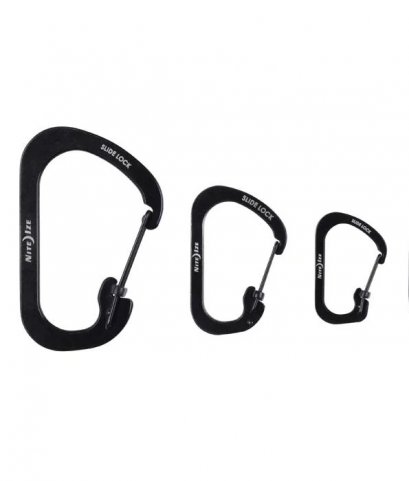NiteIze SIDELOCK Combo 3 Pack  - Black